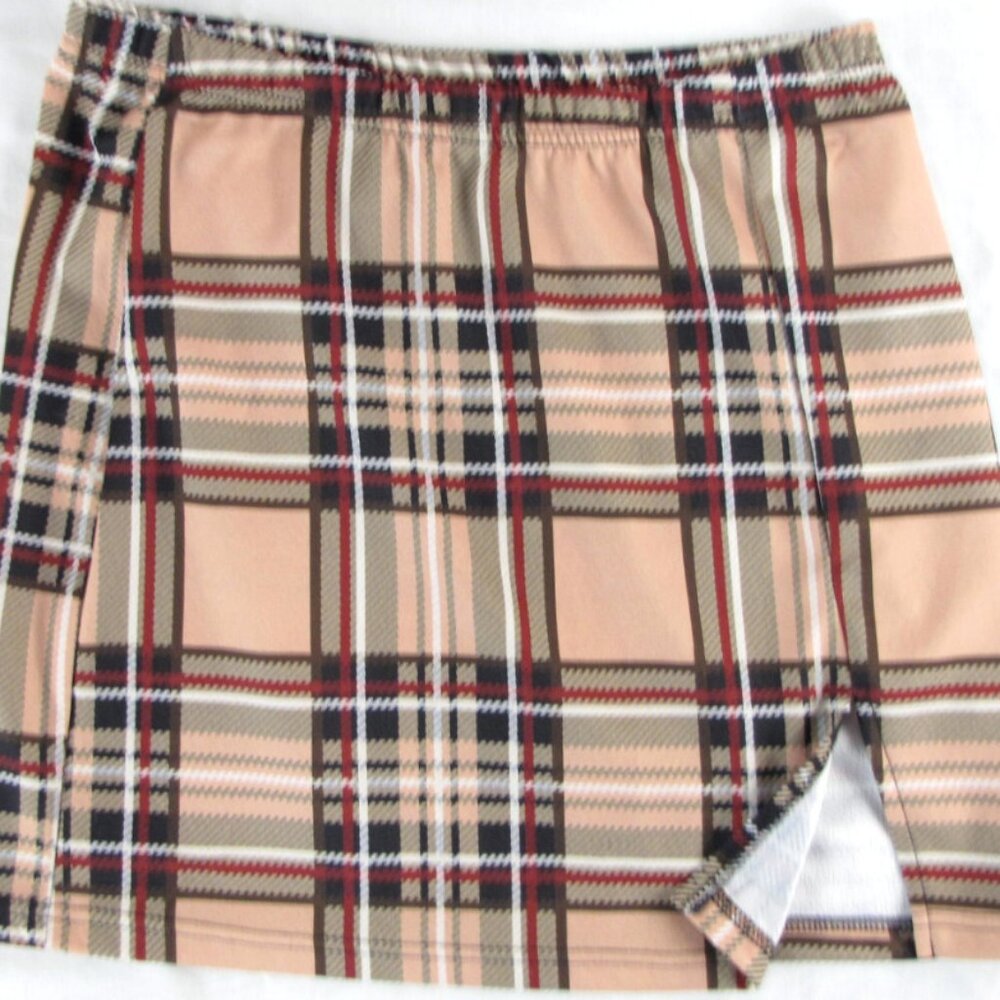 Plaid Tan Skirt